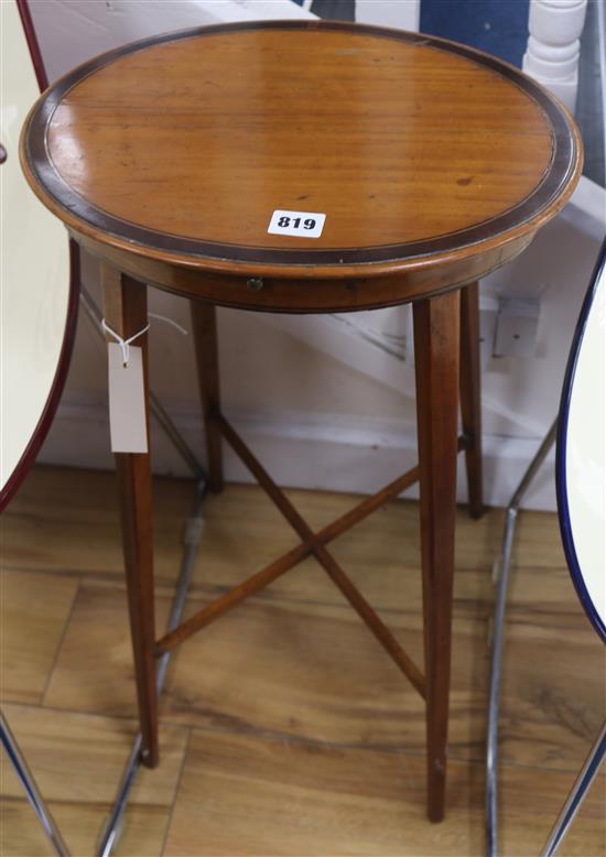 A satinwood occasional table, H.64cm